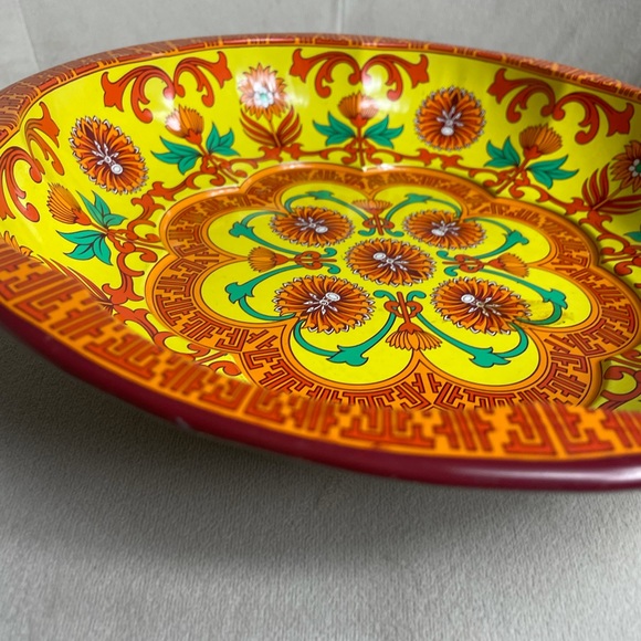 Vintage 1970’s Daher Decorated Tin Retro Plate - Picture 7 of 11